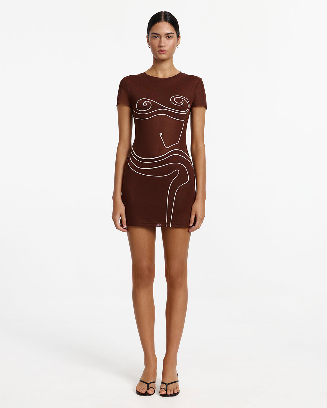 Significant Other Bexley Mini Dress in Brown