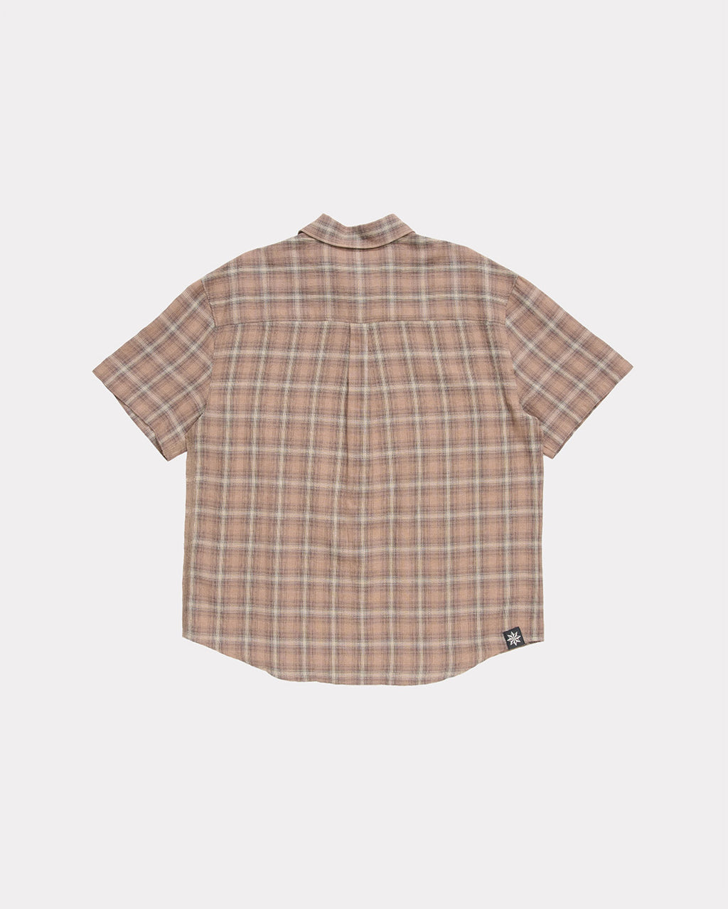 Drop Short Sleeve Shirt - Brown Check