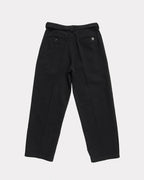 Pleated Work Pant - Black by Beach Brains - view 2