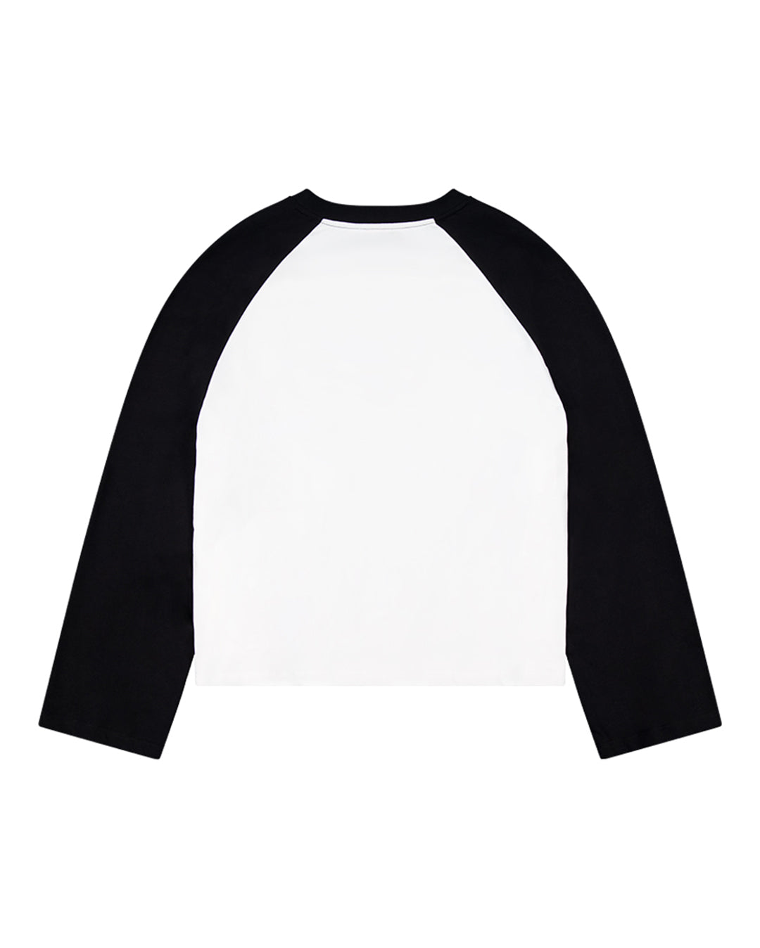 Raglan Crew T-Shirt - Black/White