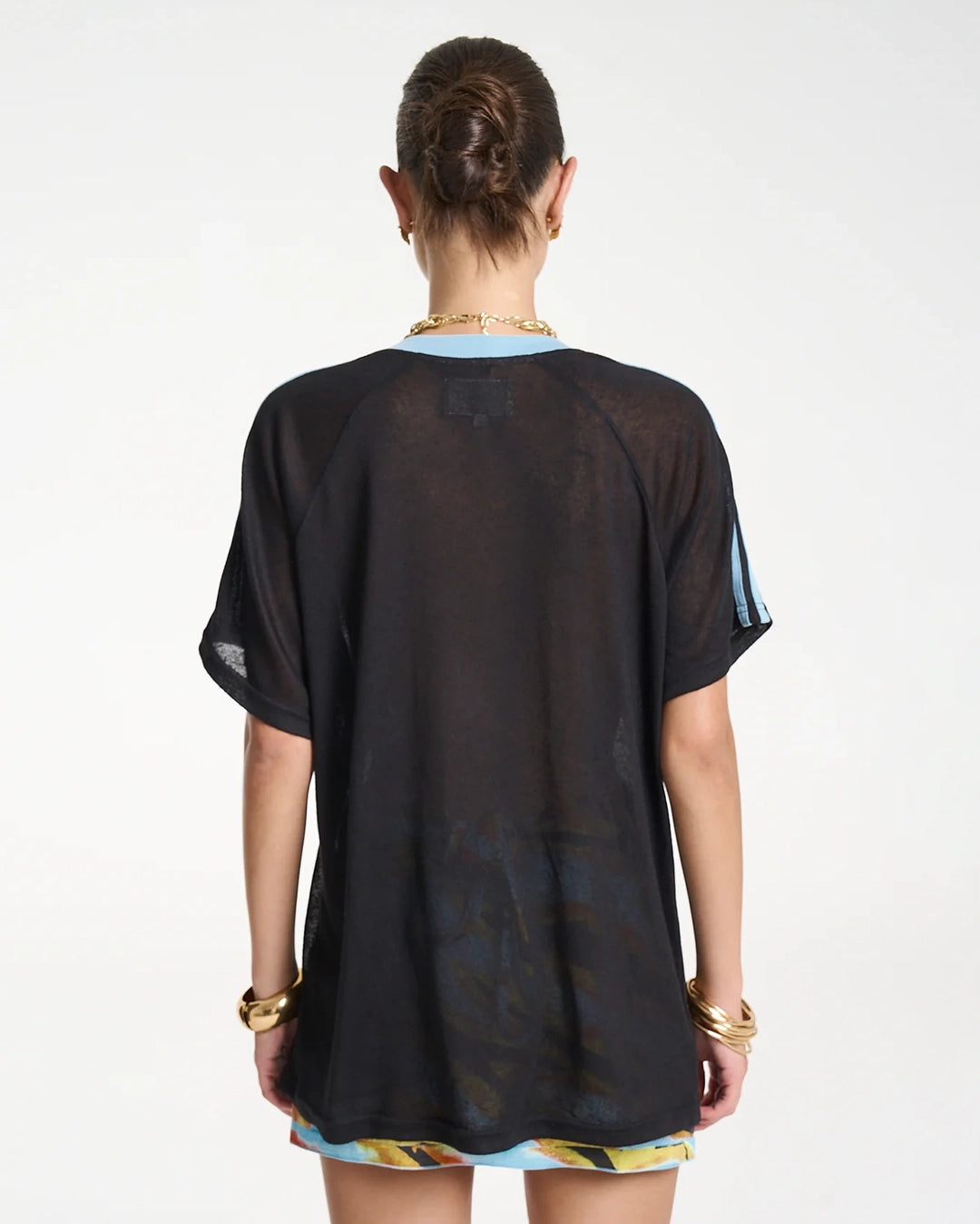 V-Neck Jersey - Black/Blue by Summi Summi - view 5