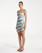 Strapless Mesh Mini Dress - Zanzibar by Summi Summi - view 2