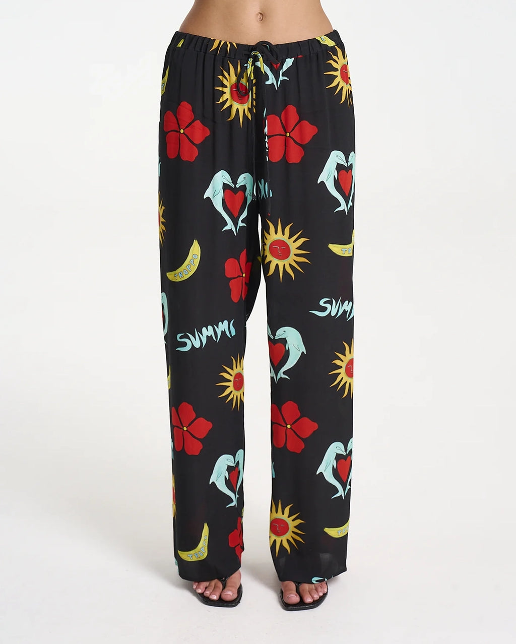 Relaxed Drawstring Pant - Troppo Night by Summi Summi - view 2