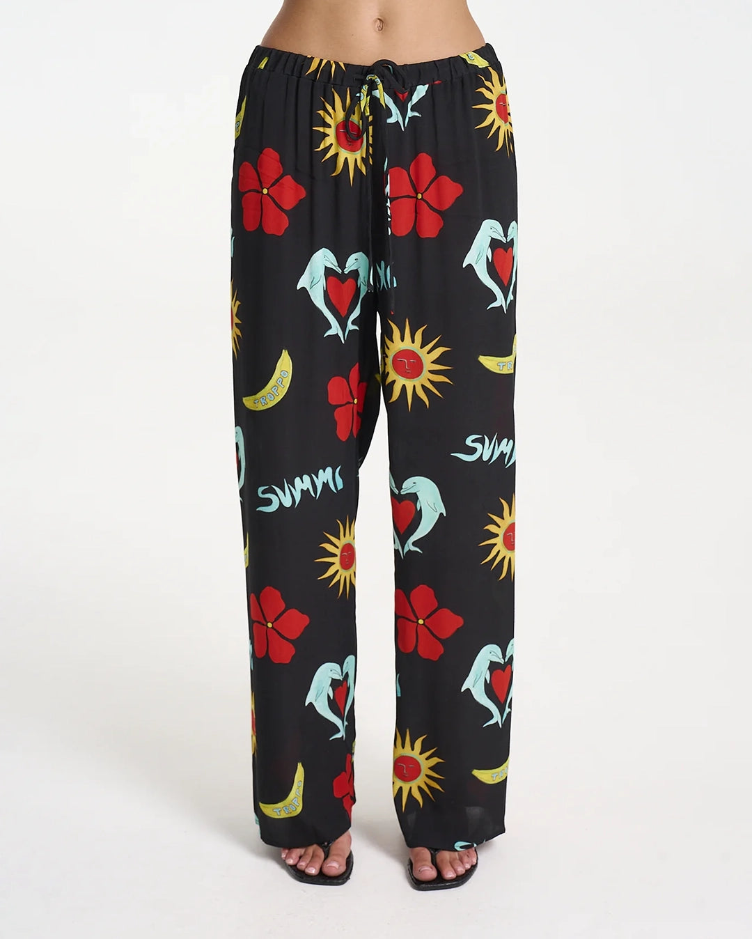 Relaxed Drawstring Pant - Troppo Night by Summi Summi - view 2