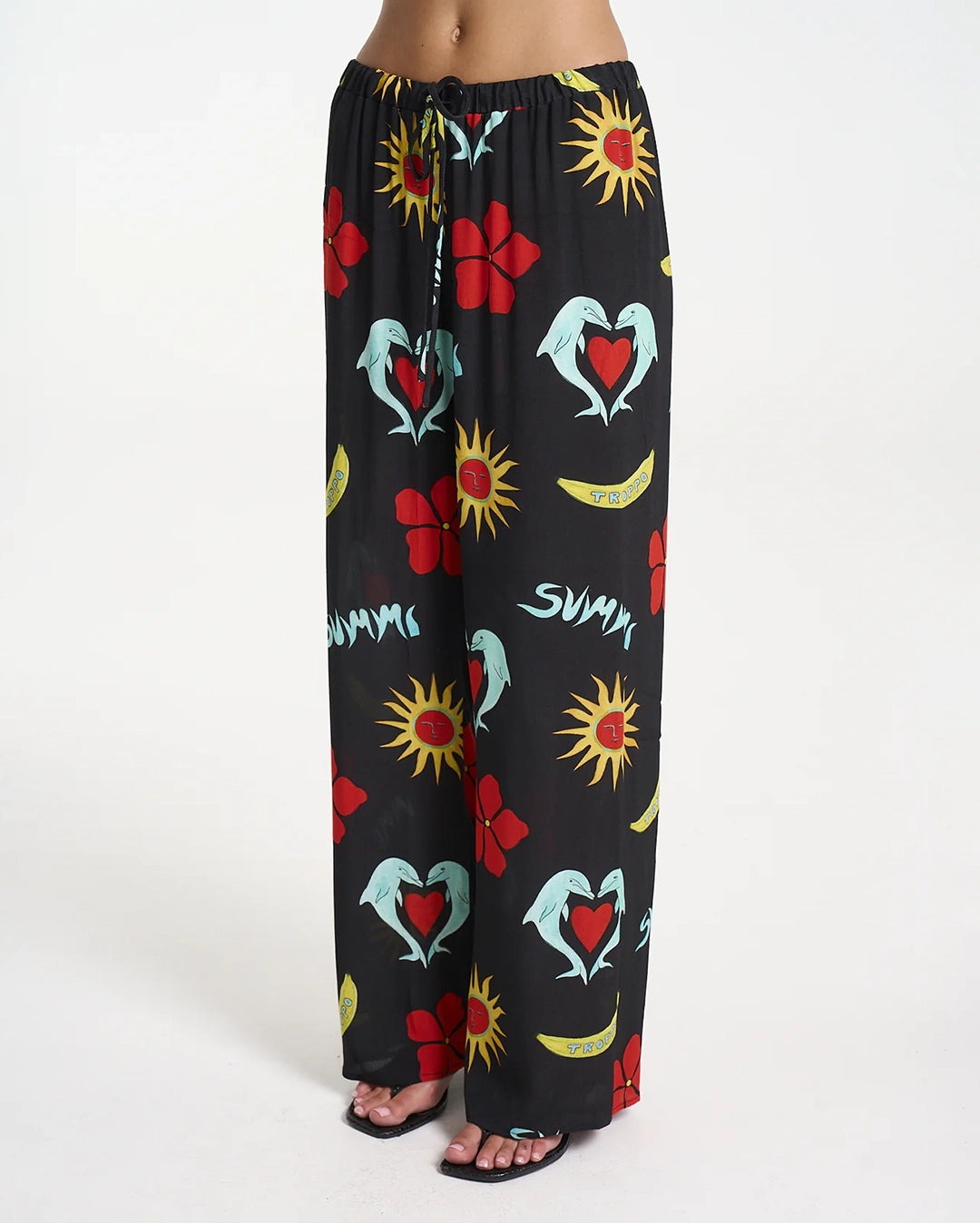 Relaxed Drawstring Pant - Troppo Night by Summi Summi