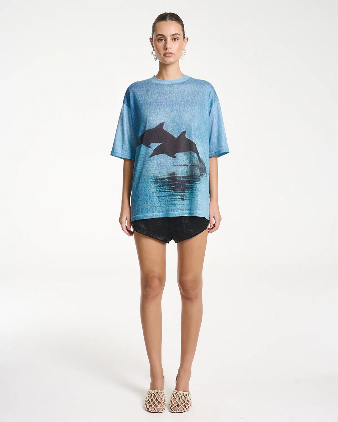 Double Dolphin T-Shirt - Blue by Summi Summi - view 11