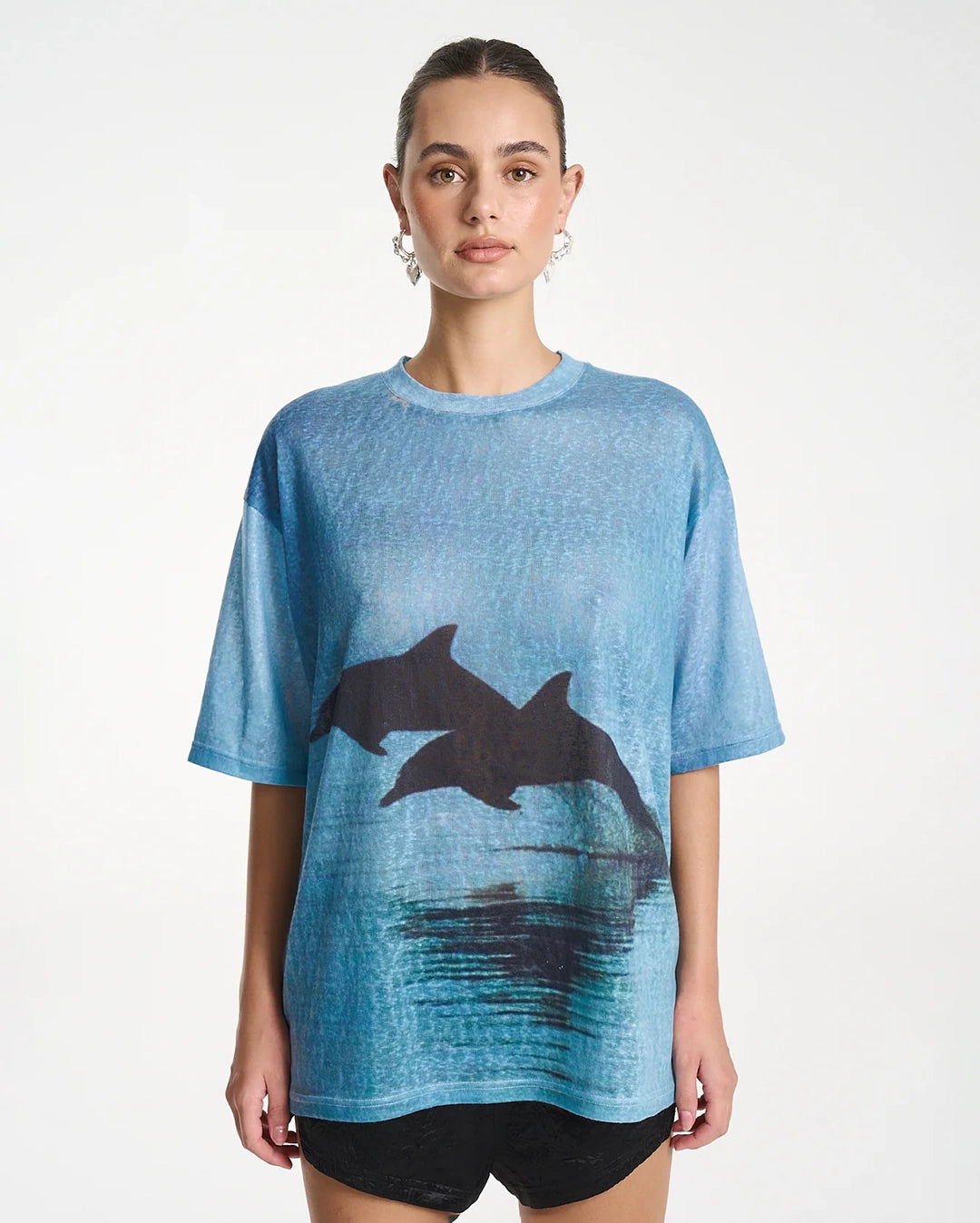 Double Dolphin T-Shirt - Blue by Summi Summi - view 5
