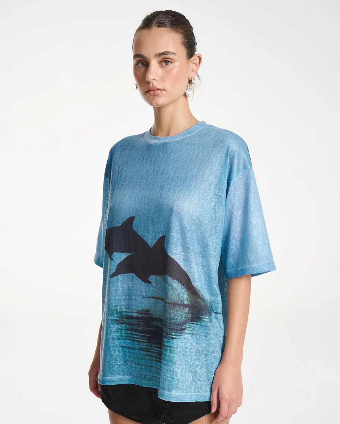 Double Dolphin T-Shirt - Blue by Summi Summi - view 2