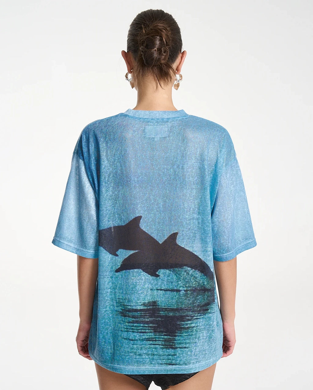 Double Dolphin T-Shirt - Blue by Summi Summi - view 3
