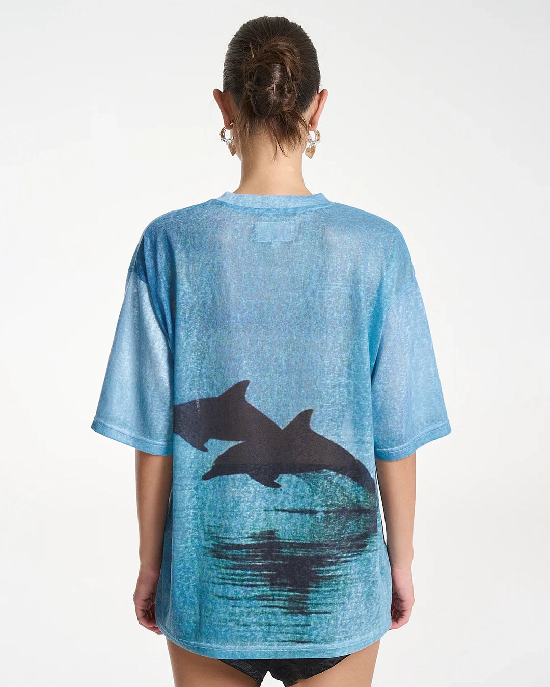 Double Dolphin T-Shirt - Blue by Summi Summi - view 3