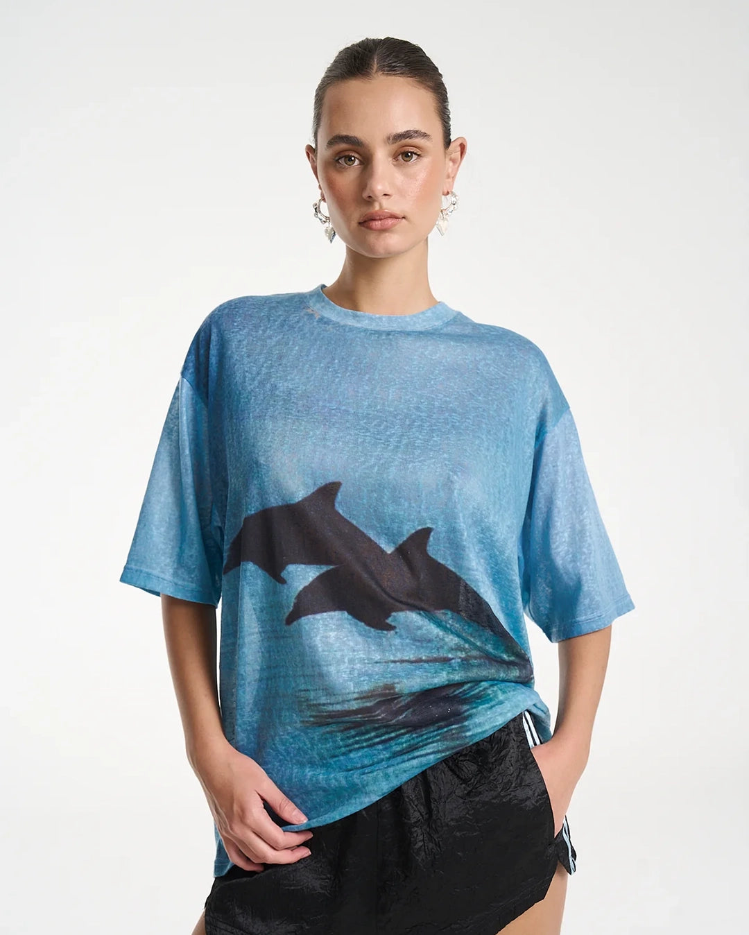 Double Dolphin T-Shirt - Blue by Summi Summi