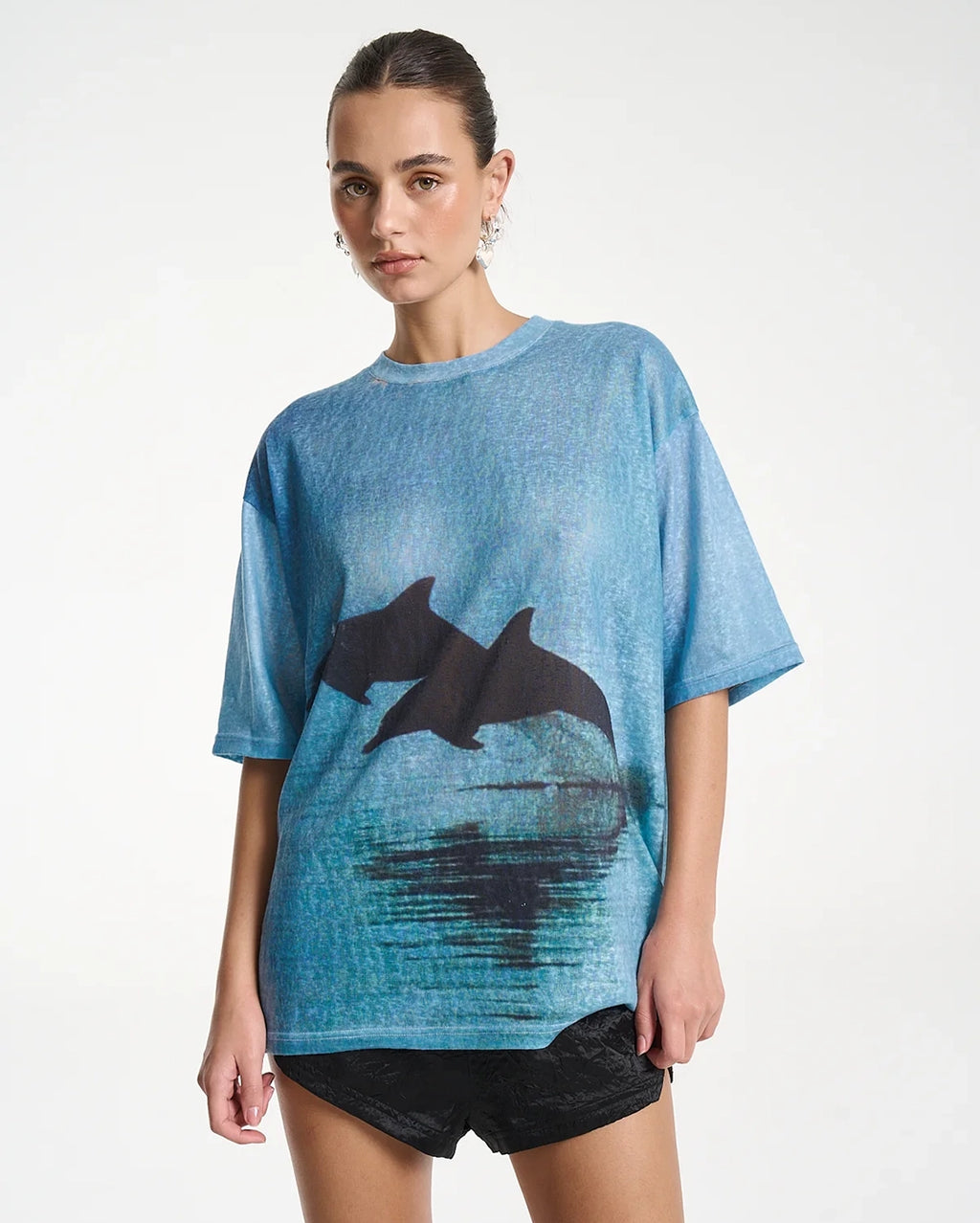 Double Dolphin T-Shirt - Blue by Summi Summi - view 4