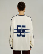 Bleu 55 Long Sleeve Tee - Vintage White - Summi Summi