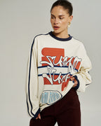 Bleu 55 Long Sleeve Tee - Vintage White - Summi Summi