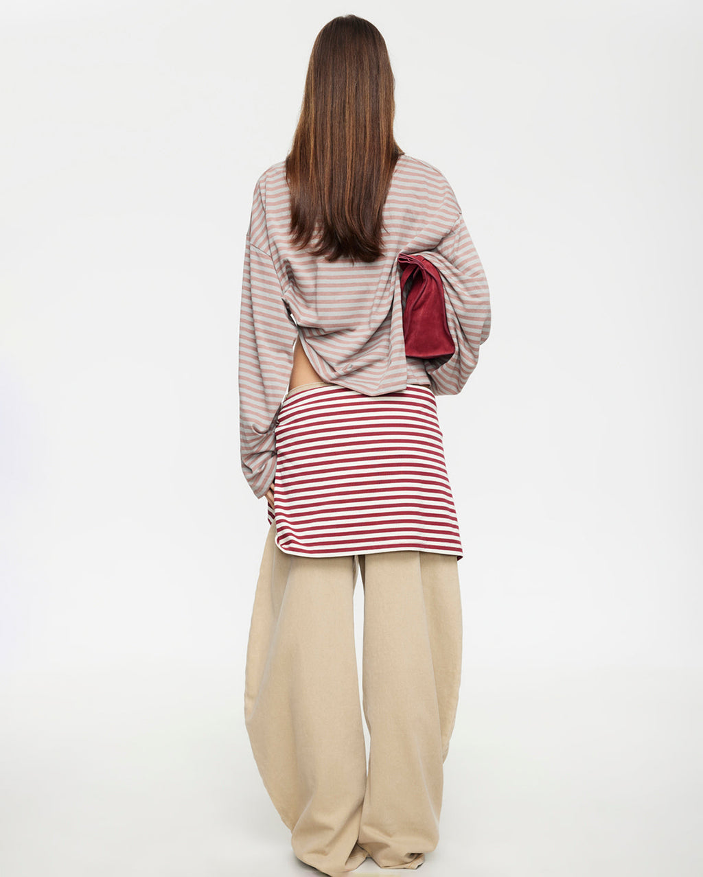 Bloom Long Sleeve Top - Muted Pastels Stripe | Lioness | Wally