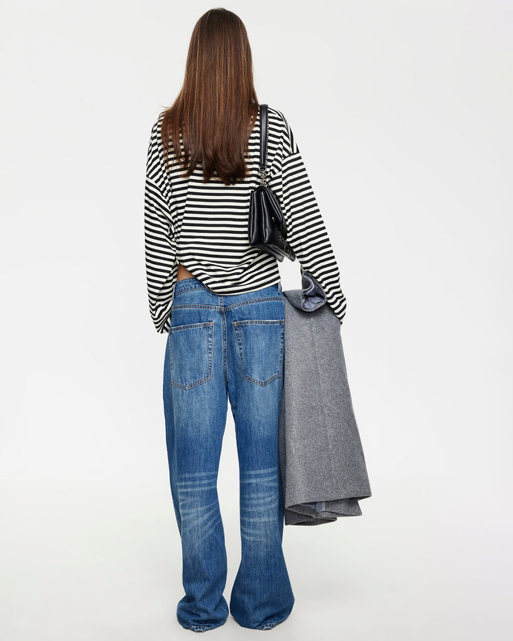 Bloom Long Sleeve Top - Onyx Stripe | Lioness | Wally