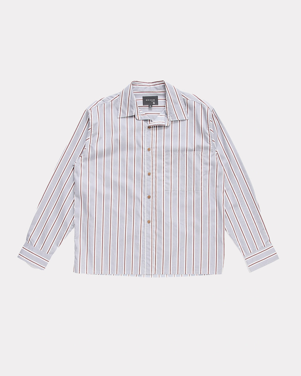 Hold Long Sleeve Shirt - Grey Stripe