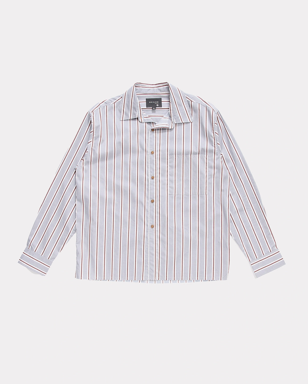 Hold Long Sleeve Shirt - Grey Stripe