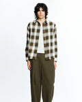Hold Long Sleeve Shirt - Brown Check by Beach Brains