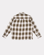 Hold Long Sleeve Shirt - Brown Check by Beach Brains - view 4
