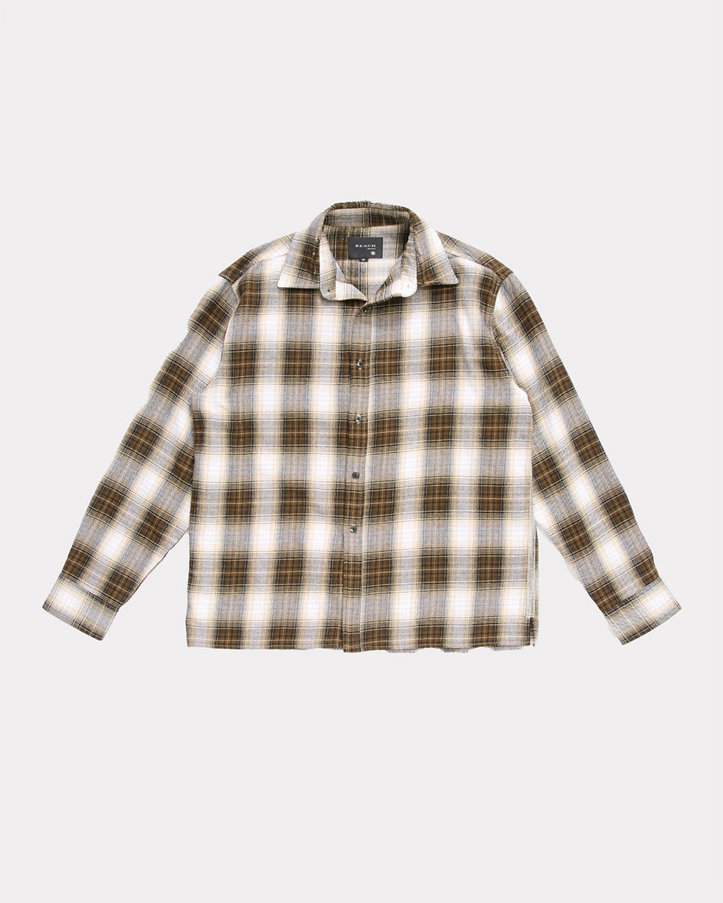 Hold Long Sleeve Shirt - Brown Check