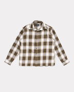 Hold Long Sleeve Shirt - Brown Check by Beach Brains - view 2