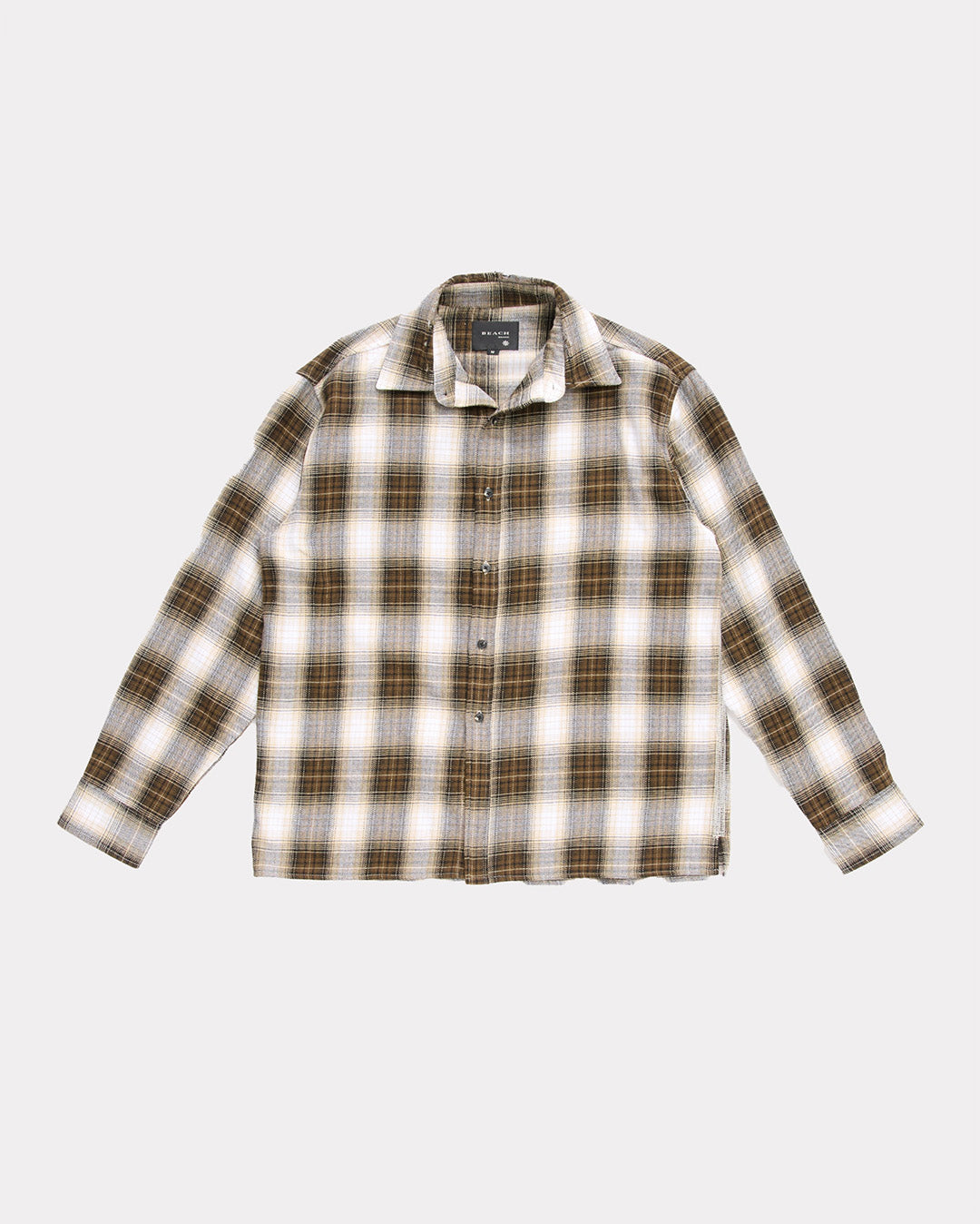 Hold Long Sleeve Shirt - Brown Check