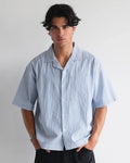 Bobby Camp Short Sleeve Shirt - Blue Stripe by Abrand