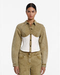 Bodicia Shirt Jacket - Mossgold Splice - Significant Other