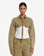Bodicia Shirt Jacket - Mossgold Splice - Significant Other
