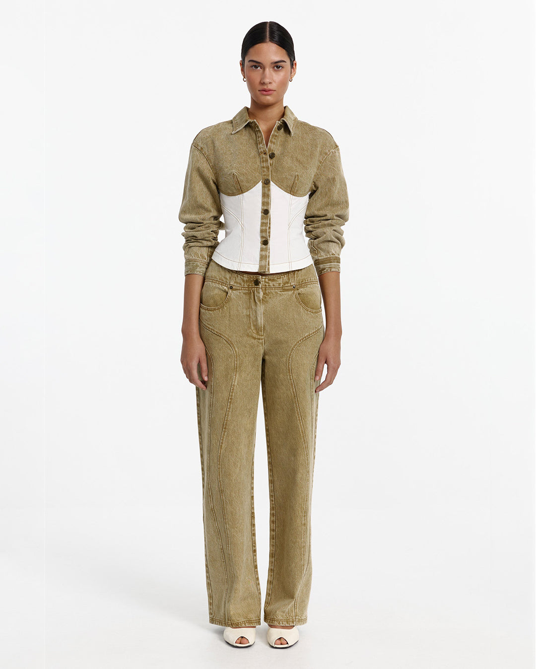 Bodicia Shirt Jacket - Mossgold Splice - Significant Other