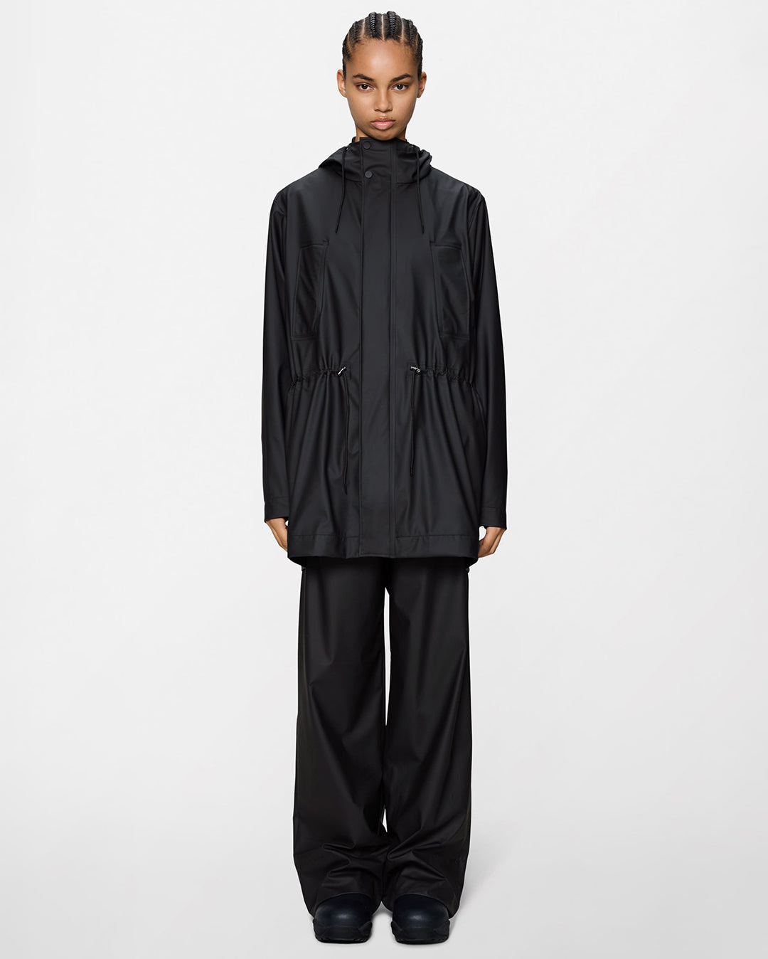 Bold Long Jacket W3 - Black - Rains