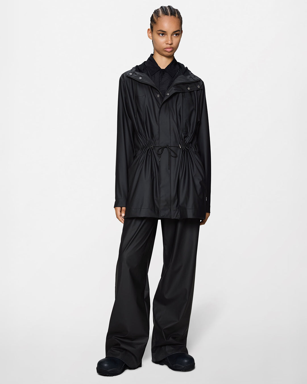 Bold Long Jacket W3 - Black - Rains