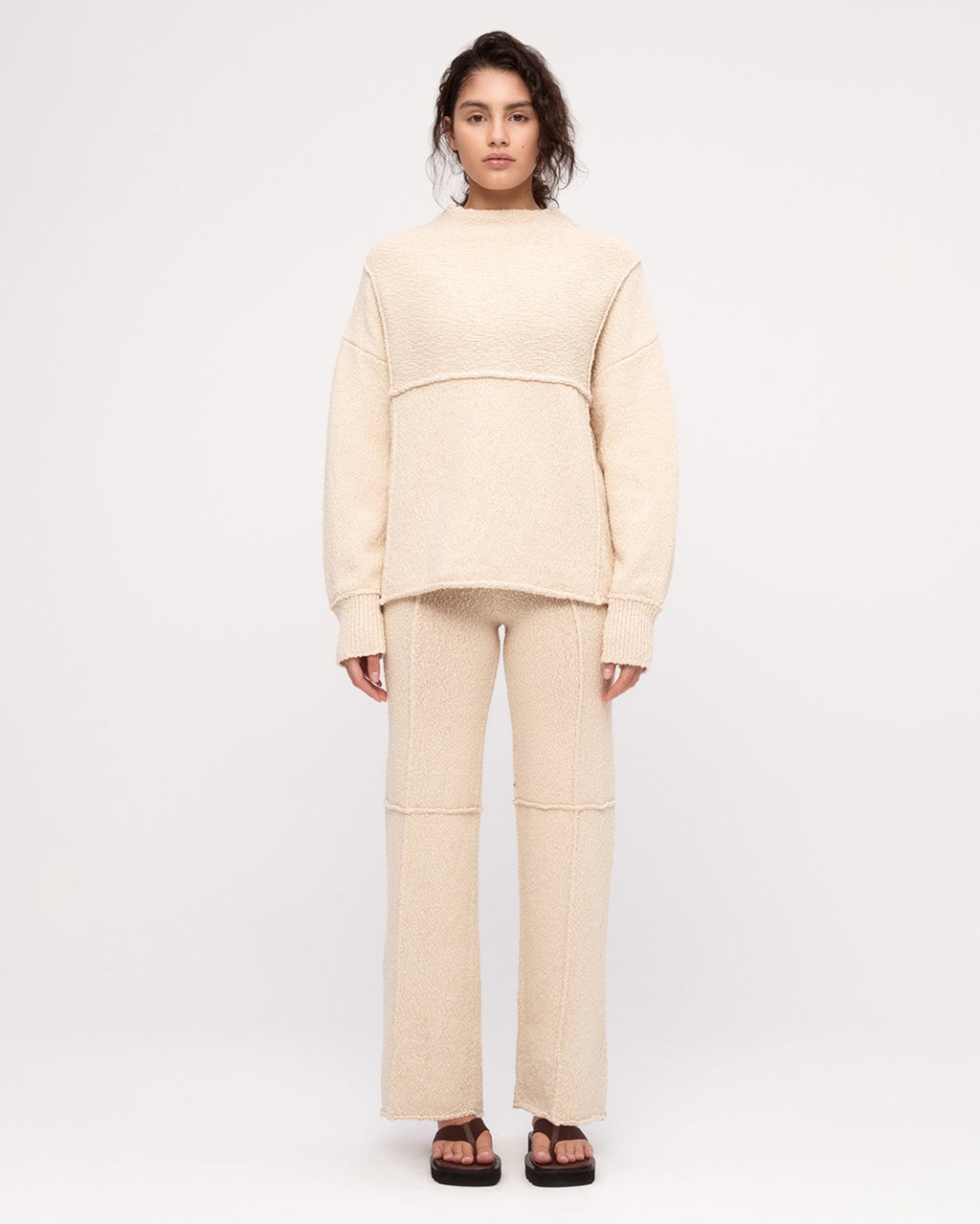 Boucle Knit Jumper - Coconut - Zulu and Zephyr