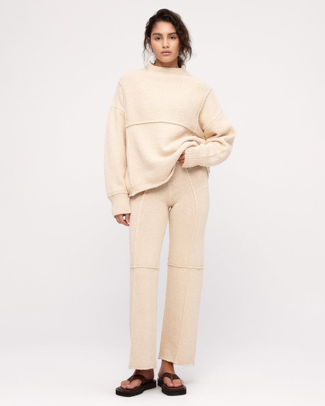 Boucle Knit Jumper - Coconut - Zulu and Zephyr