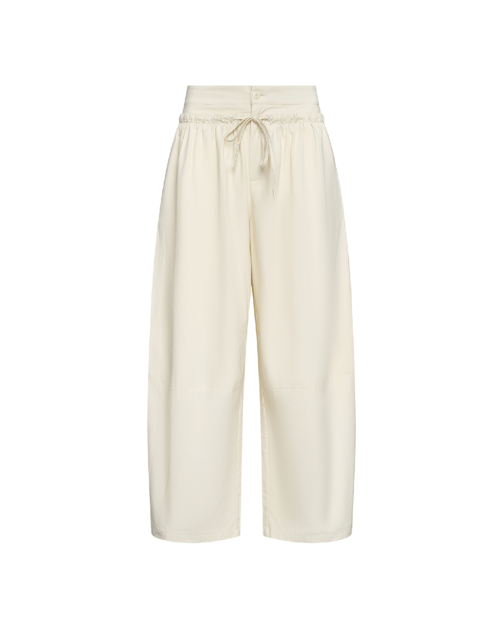 Boundary Double Layer Barrel Pant - Cream - Commonplace Essentials