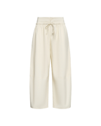 Boundary Double Layer Barrel Pant - Cream - Commonplace Essentials