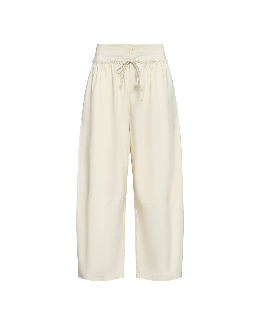 Boundary Double Layer Barrel Pant - Cream - Commonplace Essentials
