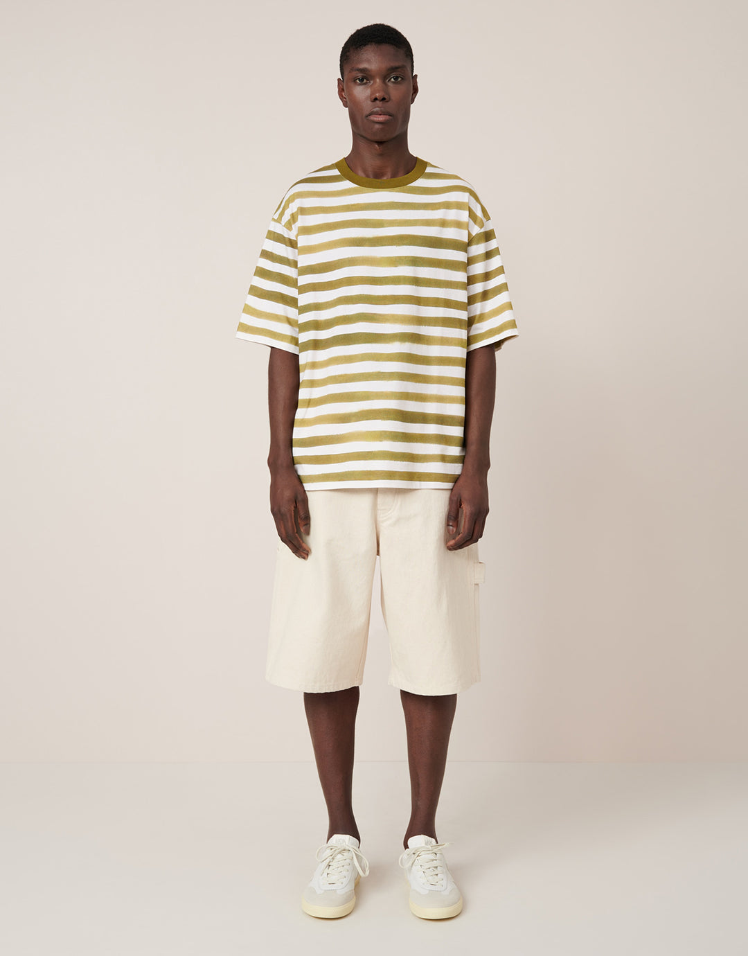 Box T-Shirt - Brushstroke Stripe