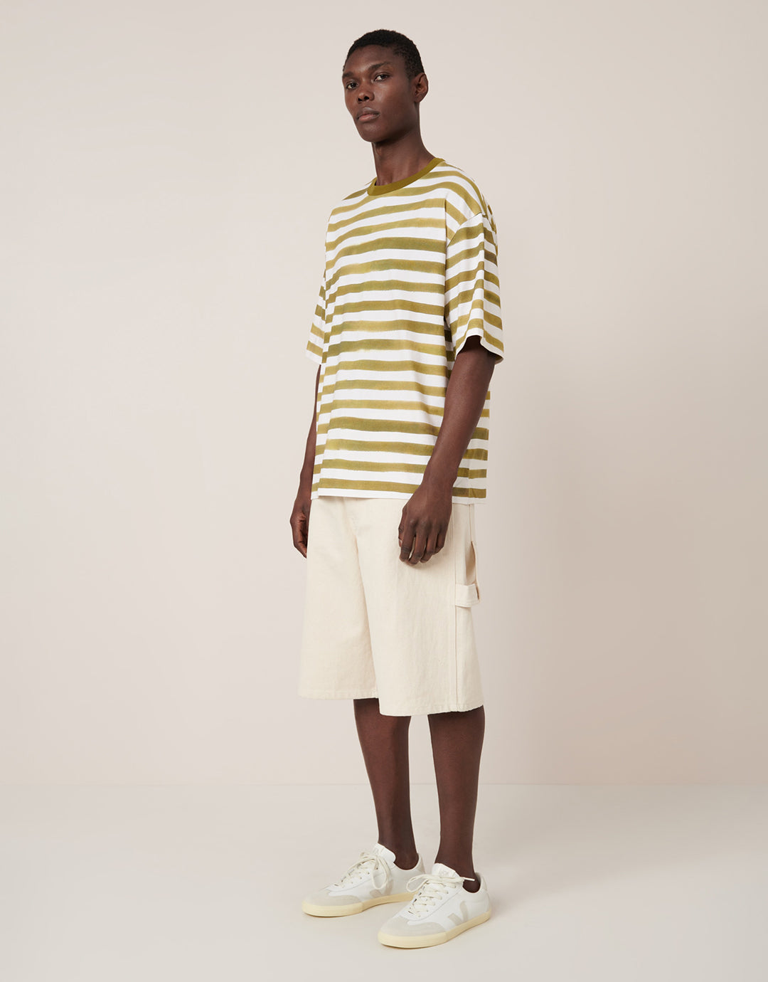 Box T-Shirt - Brushstroke Stripe