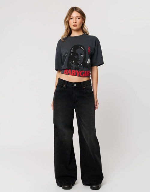 99 Low Rise Mega Baggy Jeans - Brie by Abrand - view 2