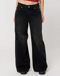 99 Low Rise Mega Baggy Jeans - Brie by Abrand
