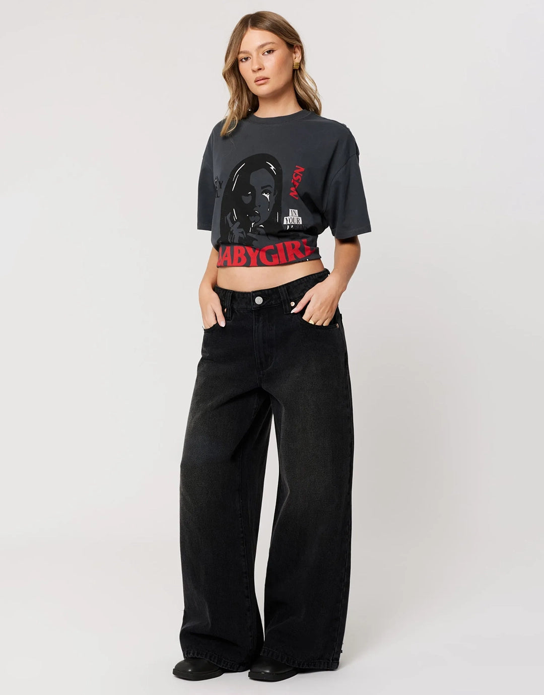 99 Low Rise Mega Baggy Jeans - Brie