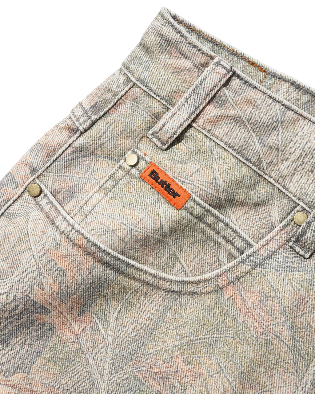 Baggy Denim Jeans - Forest Camo - Butter Goods