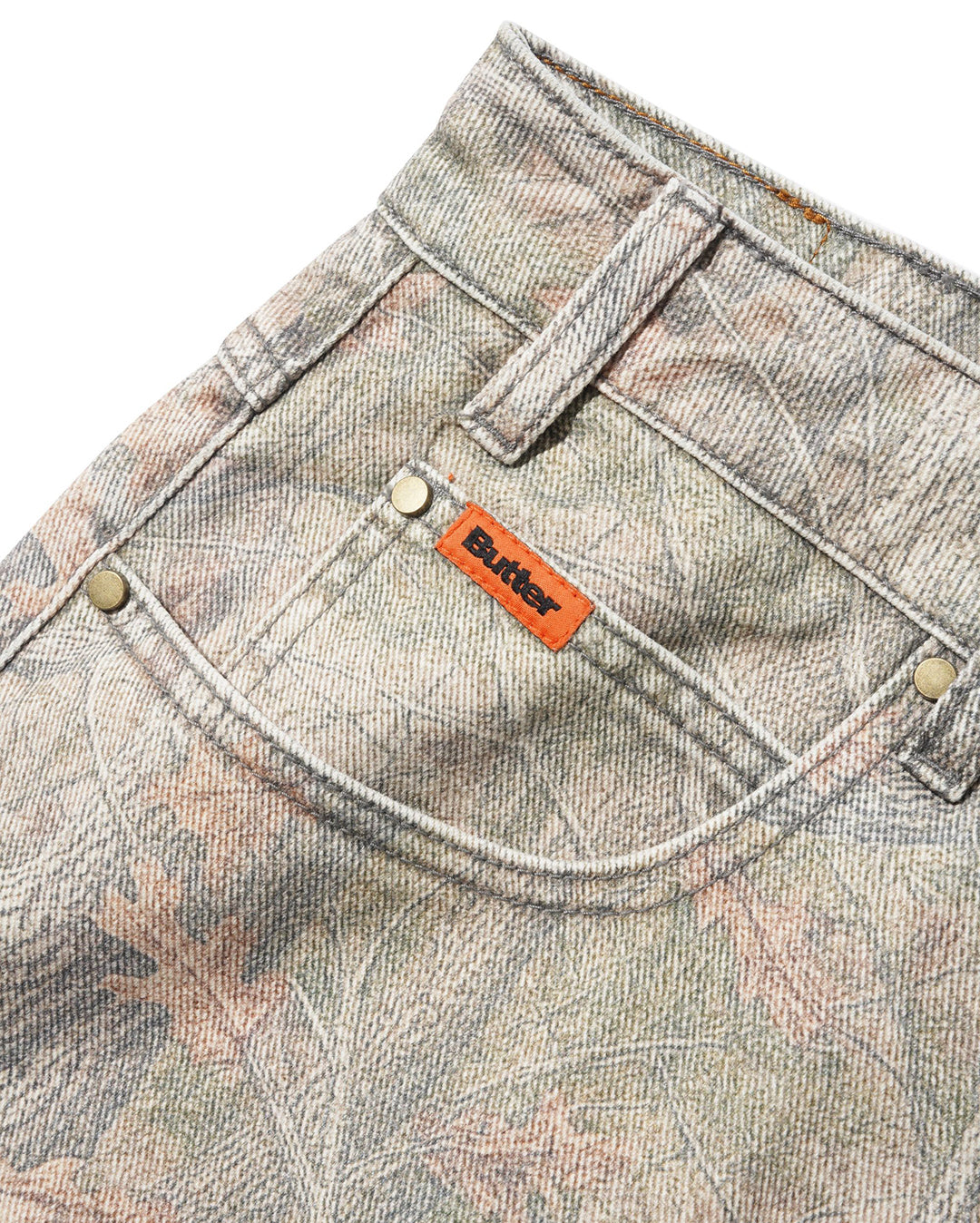 Baggy Denim Jeans - Forest Camo - Butter Goods