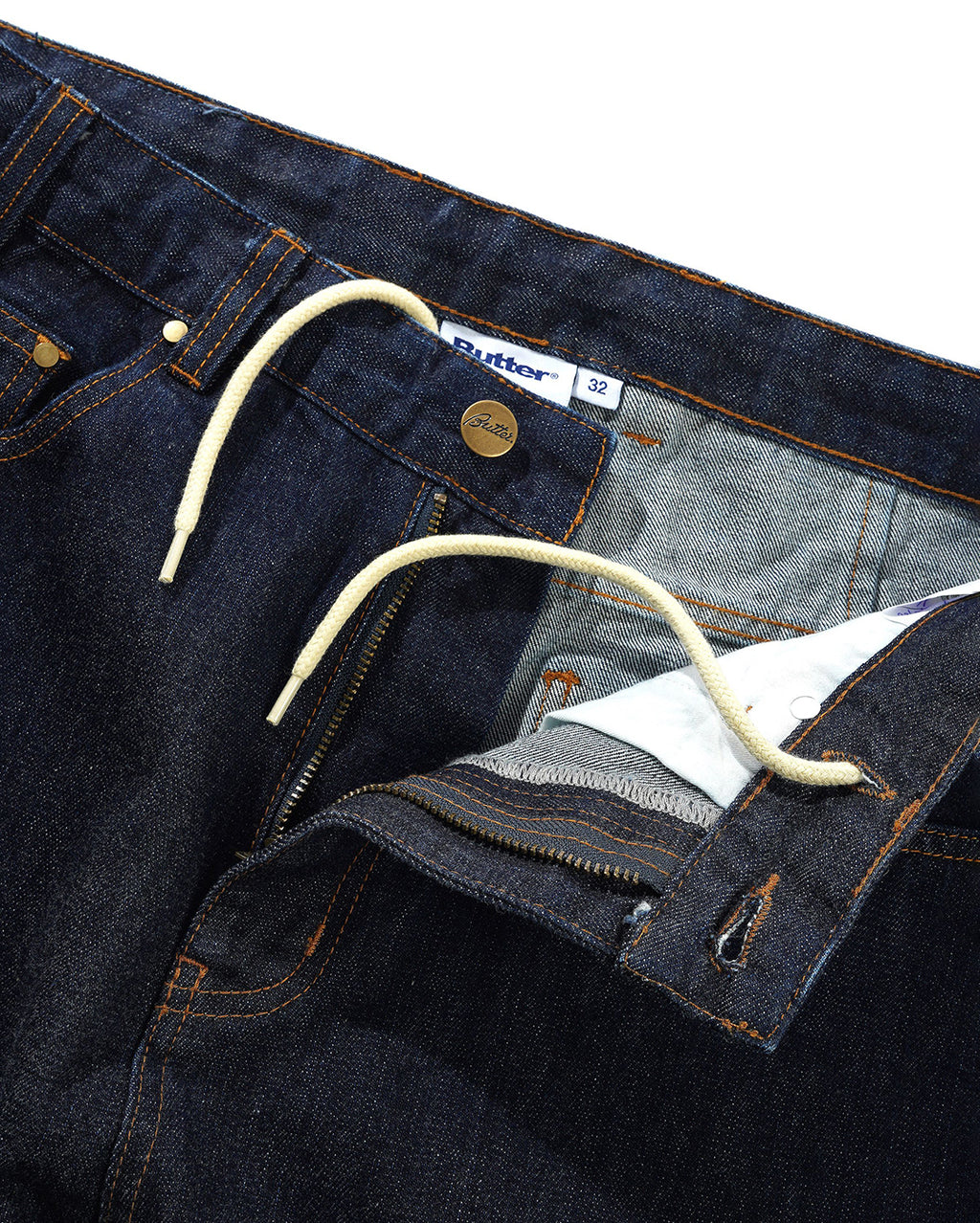 Bull Selvedge Denim Jeans - Raw Indigo - Butter Goods