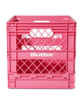 Collapsable Record Crate - Pink - Butter Goods
