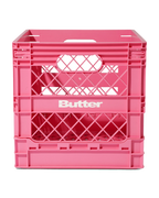 Collapsable Record Crate - Pink - Butter Goods