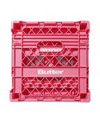 Collapsable Record Crate - Pink - Butter Goods