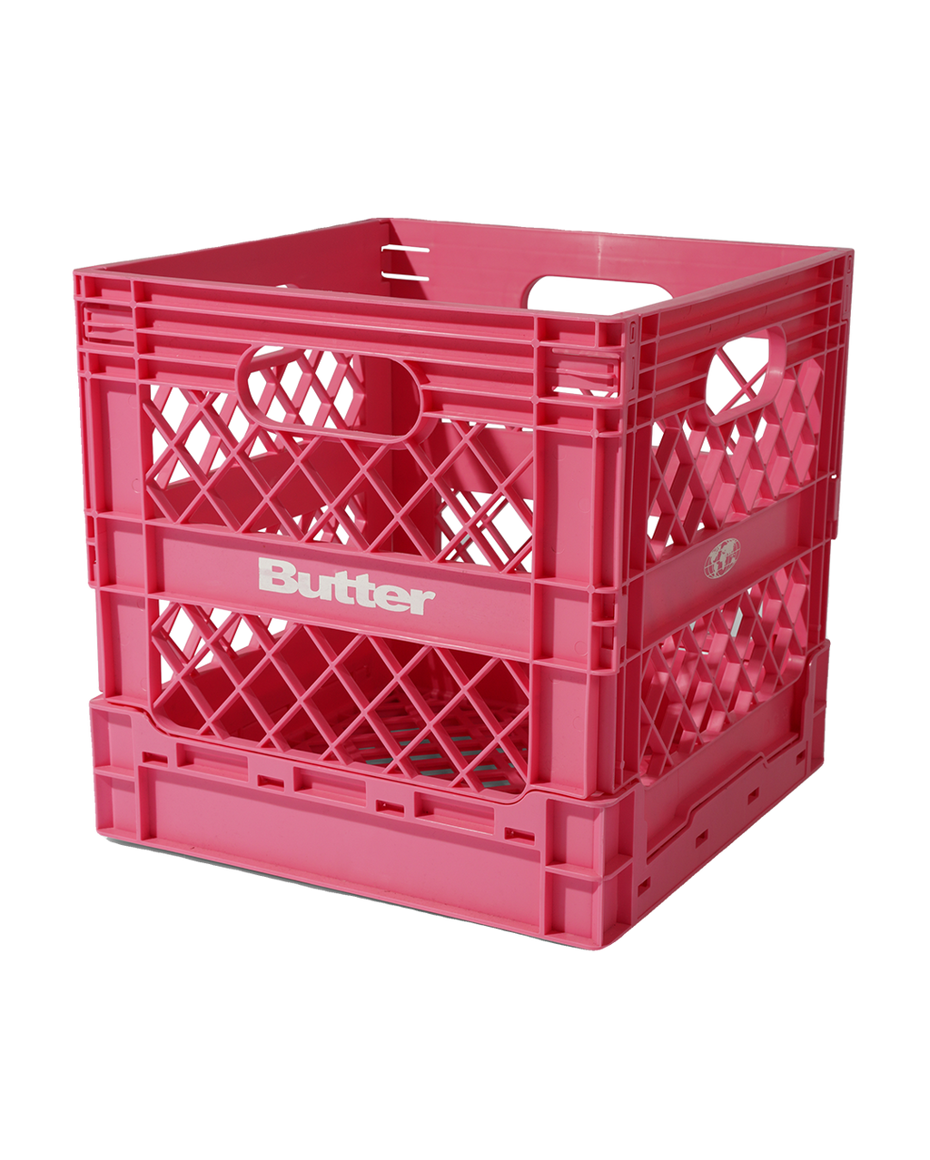 Collapsable Record Crate - Pink - Butter Goods